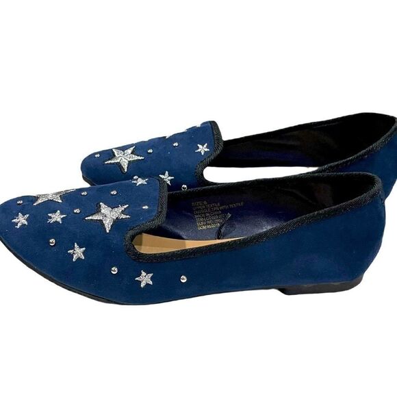 Mixit Velvet Embroidered Flats - Picture 7 of 14